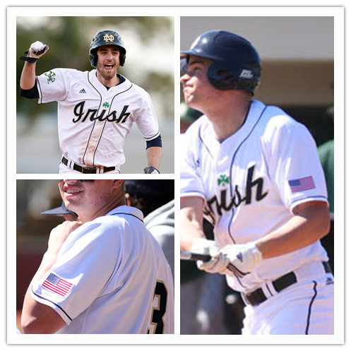 Mens Notre Dame Fighting Irish Custom Spencer Myers Carter Putz Alfred Bergman Red Morgan Tanner Kohlhepp Adidas White 