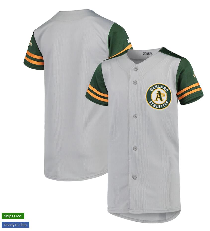 Mens Oakland Athletics Custom Rollie Fingers DENNIS ECKERSLEY Jose Canseco Reggie Jackson Mark McGwire Gray Fashion