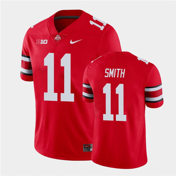 Mens Ohio State Buckeyes #11 Tyreke Smith Nike Scarlet College Football Game Jersey