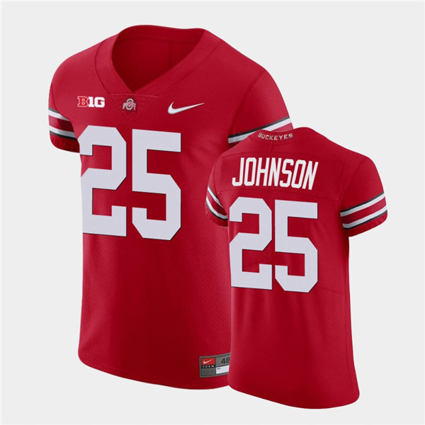 Mens Ohio State Buckeyes #25 Xavier Johnson Nike Scarlet College Football Game Jersey