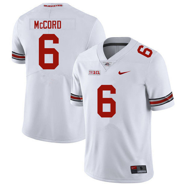 Mens Ohio State Buckeyes #6 Kyle McCord Nike White College Football Game Jersey