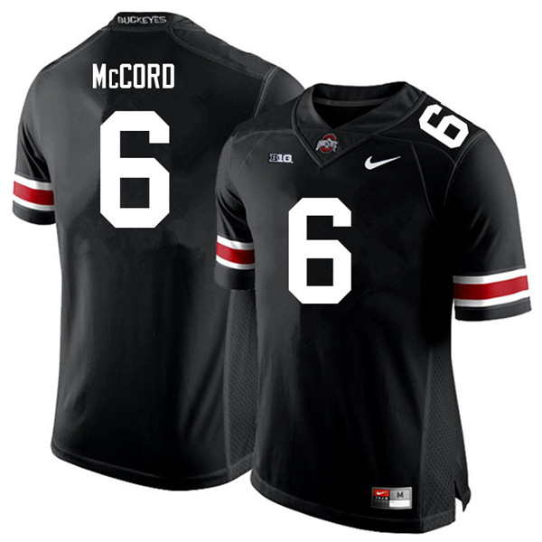 Mens Ohio State Buckeyes #6 Kyle McCord OhioNike Black White College Football Jersey