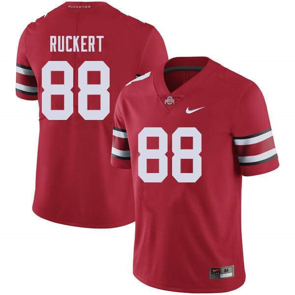 Mens Ohio State Buckeyes #88 Jeremy Ruckert Nike Scarlet College Football Game Jersey