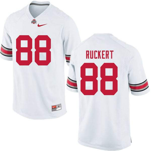 Mens Ohio State Buckeyes #88 Jeremy Ruckert Nike White College Football Game Jersey