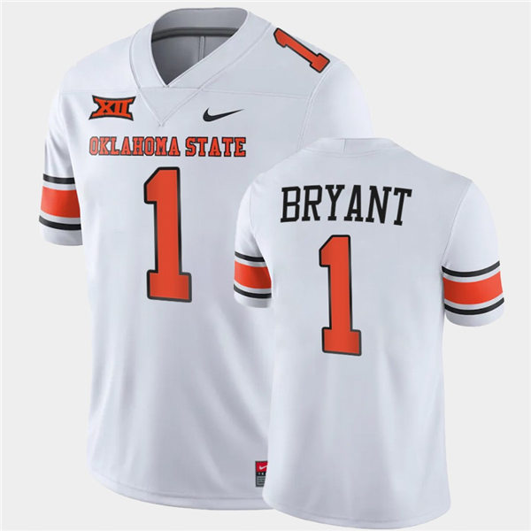 Mens Oklahoma State Cowboys #1 Dez Bryant Nike White Vapor Limited Football Jersey