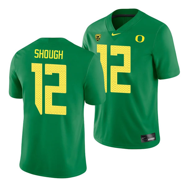 Mens Oregon Ducks #12 Tyler Shough Nike 2018 Green College Football Game Jersey