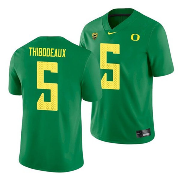Mens Oregon Ducks #5 Kayvon Thibodeaux Nike 2018 Green College Football Game Jersey