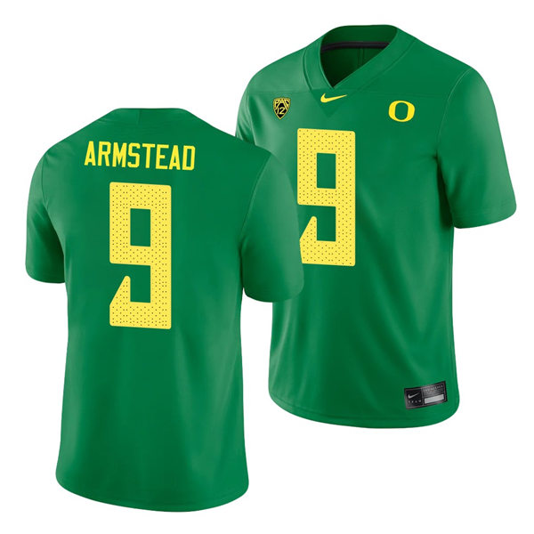Mens Oregon Ducks #9 Arik Armstead Nike 2018 Green College Football Game Jersey