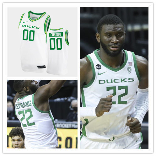 Mens Oregon Ducks Custom Joseph Young Payton Pritchard Abu Kigab Bol Bol Ehab Amin Nike 2020 White Green Basketball Jersey