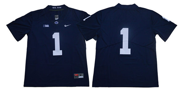 Mens Penn State Nittany Lions #1 Jaquan Brisker Nike Navy College Football Game Jersey