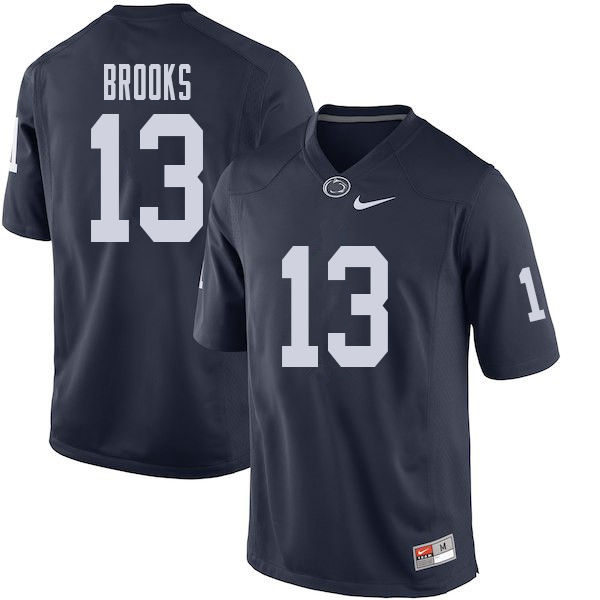 Mens Penn State Nittany Lions #13 Ellis Brooks Nike Navy with Name College Football Jersey