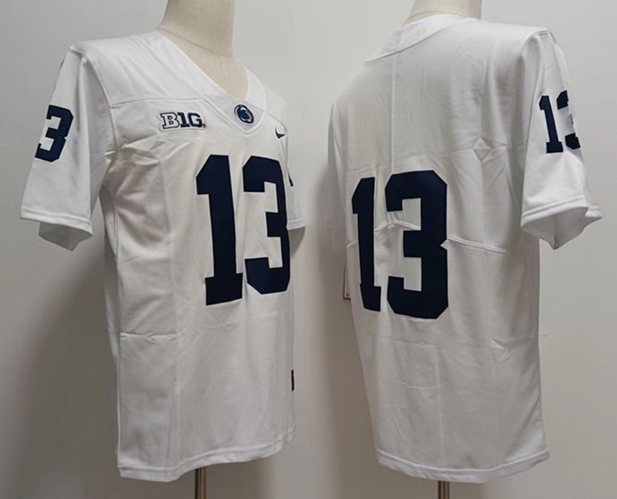 Mens Penn State Nittany Lions #13 Kaytron Allen Nike White College Game Football Jersey