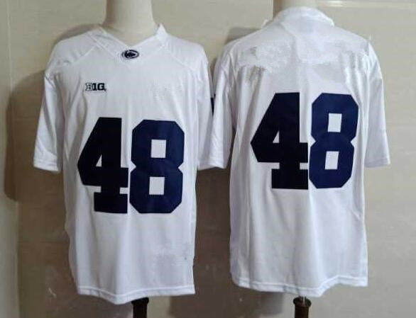 Mens Penn State Nittany Lions #48 Shareef Miller White Football Jersey Without Name