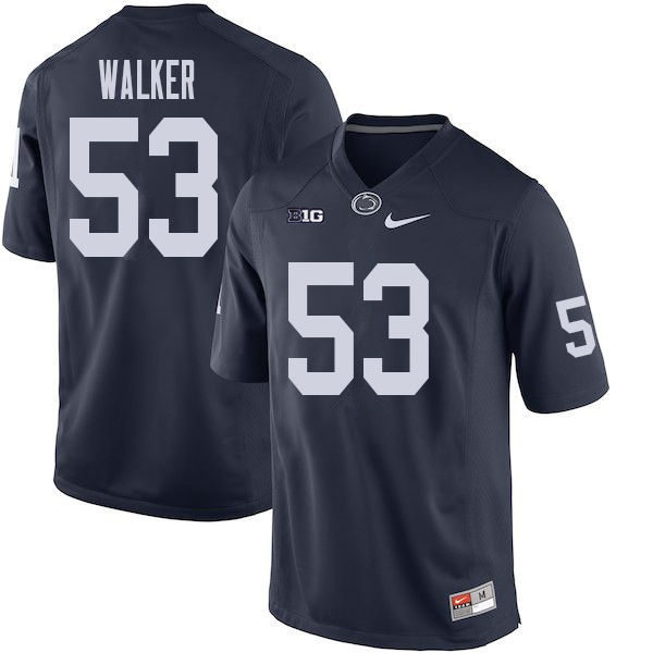 Mens Penn State Nittany Lions #53 Rasheed Walker Nike Navy with Name College Football Jersey