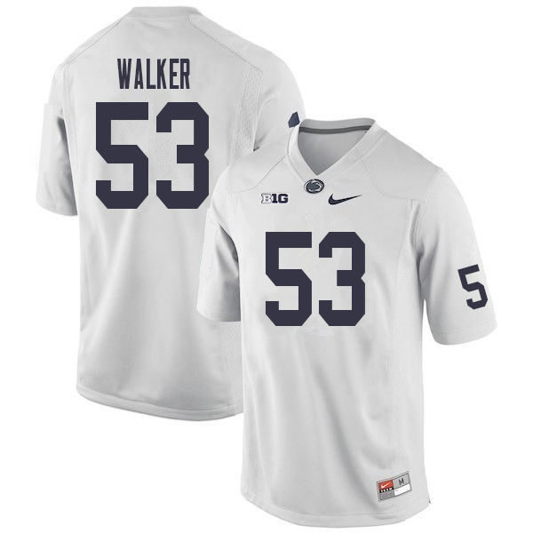 Mens Penn State Nittany Lions #53 Rasheed Walker Nike White with Name College Football Jersey