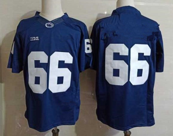 Mens Penn State Nittany Lions #66 Connor McGovern Navy Football Jersey  Without Name