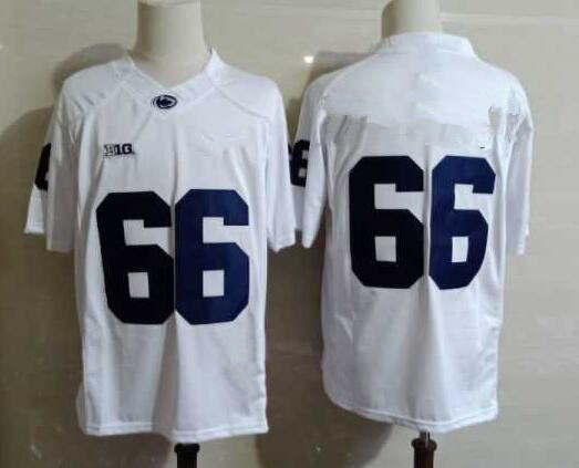 Mens Penn State Nittany Lions #66 Connor McGovern White Football Jersey  Without Name