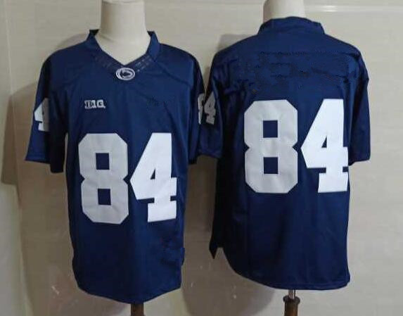 Mens Penn State Nittany Lions #84 Juwan Johnson Navy Football Jersey  Without Name