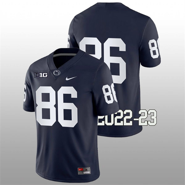 Mens Penn State Nittany Lions #86 Brenton Strange Nike Navy College Game Football Jersey