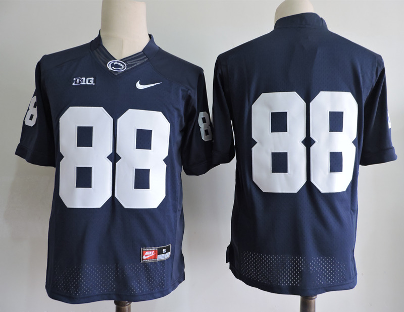 Mens Penn State Nittany Lions #88 Mike Gesicki Navy Football Jersey  Without Name