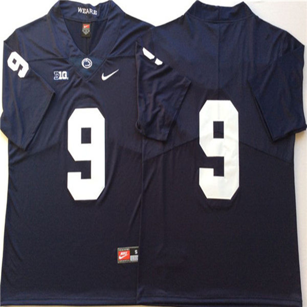 Mens Penn State Nittany Lions #9 Joey Porter Jr. Nike Navy College Football Game Jersey