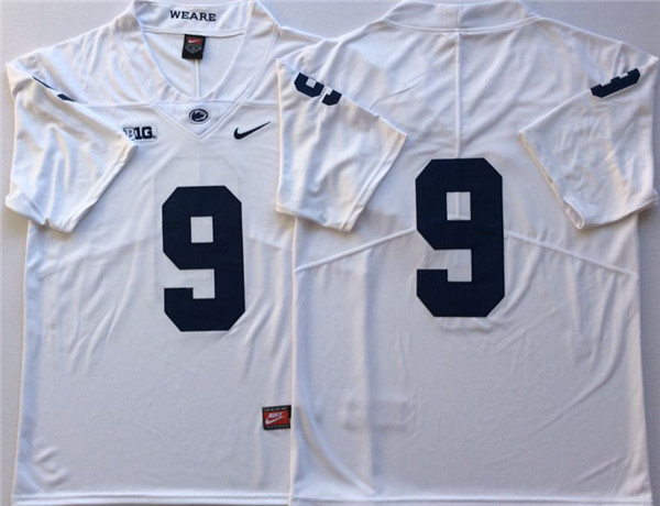 Mens Penn State Nittany Lions #9 TRACE McSORLEY White Football Jersey Without Name