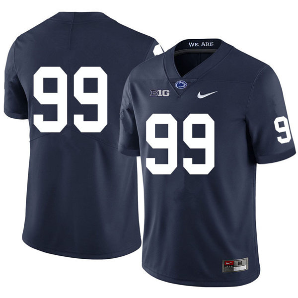 Mens Penn State Nittany Lions #99 Coziah Izzard Nike Navy College Football Game Jersey