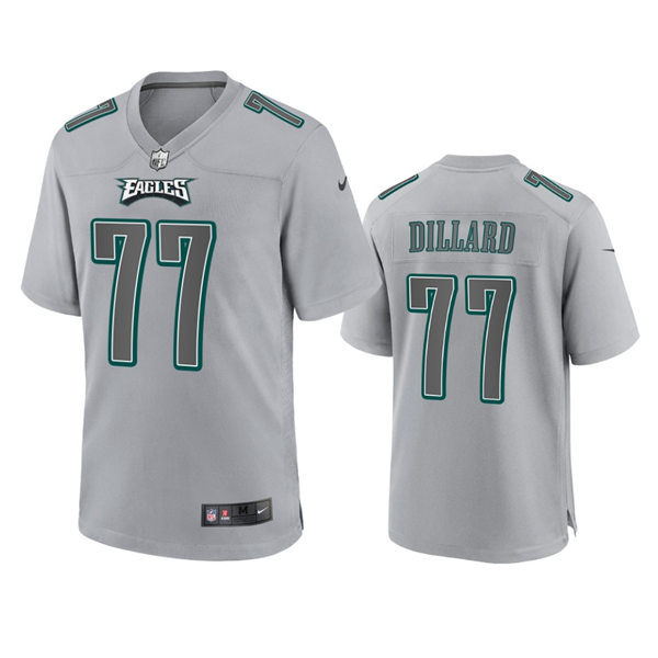 Mens Philadelphia Eagles #77 Andre Dillard Nike Atmosphere Fashion Game Jersey - Gray