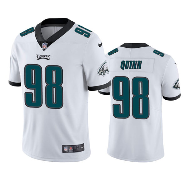 Mens Philadelphia Eagles #98 Robert Quinn Nike White Vapor Limited Player Jersey