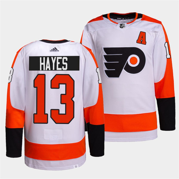 Mens Philadelphia Flyers #13 Kevin Hayes adidas White Away Jersey Stitched