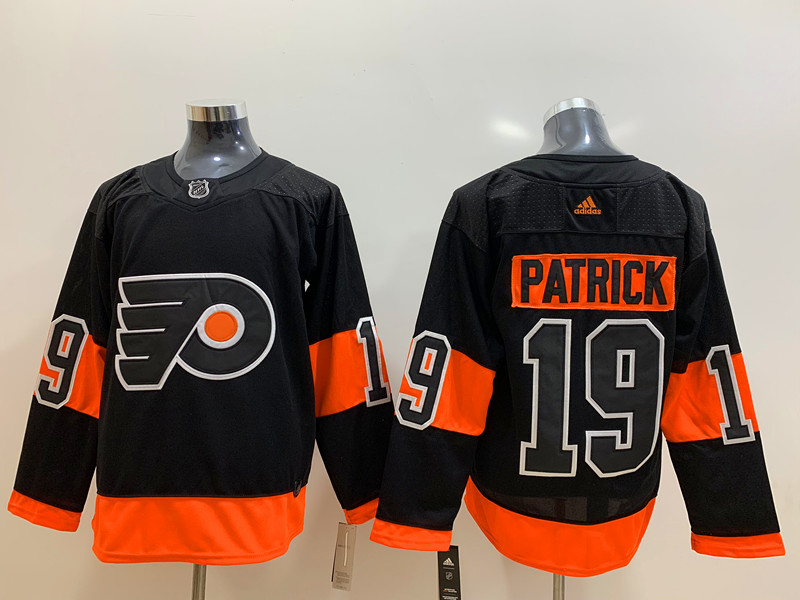 Mens Philadelphia Flyers #19 Nolan Patrick adidas Black Alternate Jersey Stitched