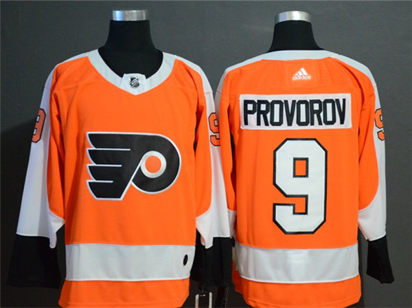 Mens Philadelphia Flyers #9 Ivan Provorov adidas Orange Authentic Jersey Stitched