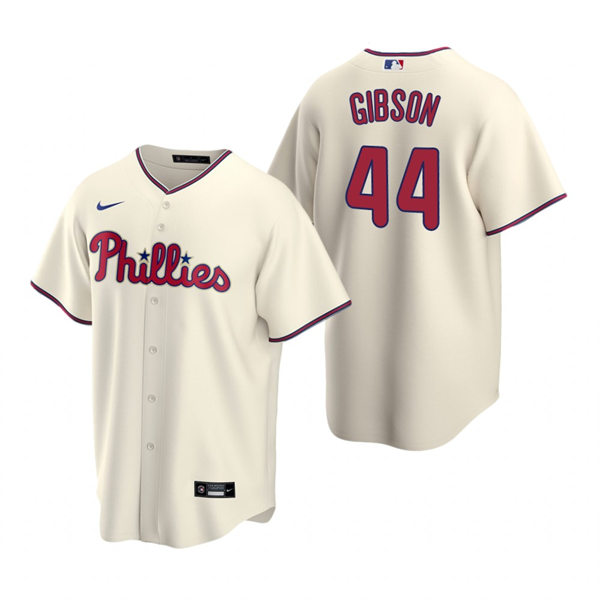 Mens Philadelphia Phillies #44 Kyle Gibson Nike Cream Alternate Cool Base Jersey