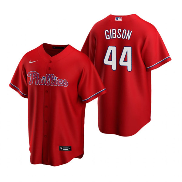 Mens Philadelphia Phillies #44 Kyle Gibson Nike Red Alternate Cool Base Jersey