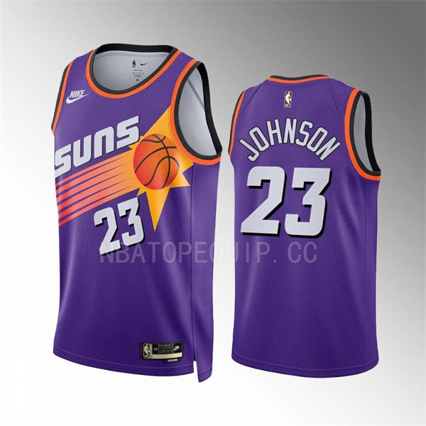 Mens Phoenix Suns #23 Cameron Johnson Nike Purple 2022-23 Classic Edition Swingman Jersey