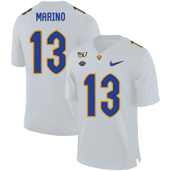 Mens Pittsburgh Panthers #13 Dan Marino Nike 2020 White College Football Game Jersey