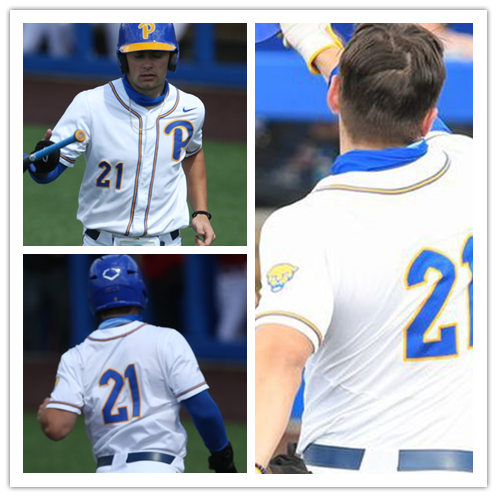 Mens Pittsburgh Panthers #21 Kyle Hess Nike 2019 White College Baseball Game Jersey