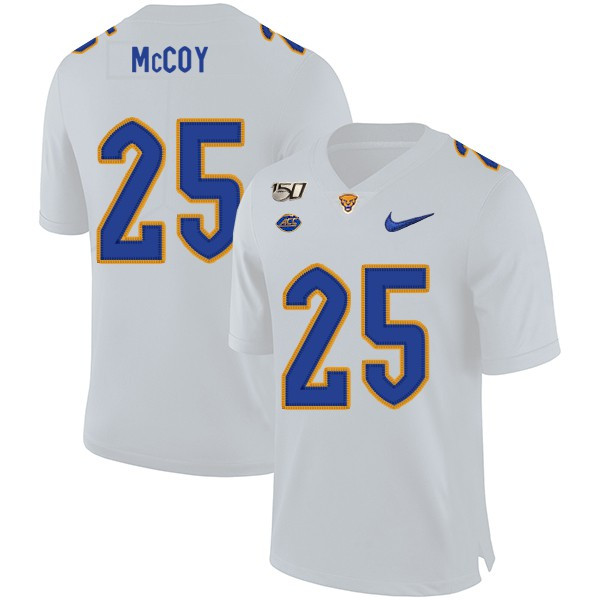 Mens Pittsburgh Panthers #25 LeSean McCoy Nike 2020 White College Football Game Jersey