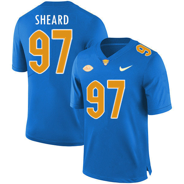 Mens Pittsburgh Panthers #97 Jabaal Sheard Nike 2020 Royal College Football Game Jersey