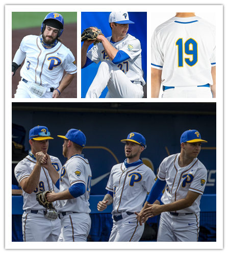 Mens Pittsburgh Panthers Custom Nico Popa Kyle Hess Matt Wotherspoon Kevan Smith Chris Gomez Connor Perry Nike 2019 White 