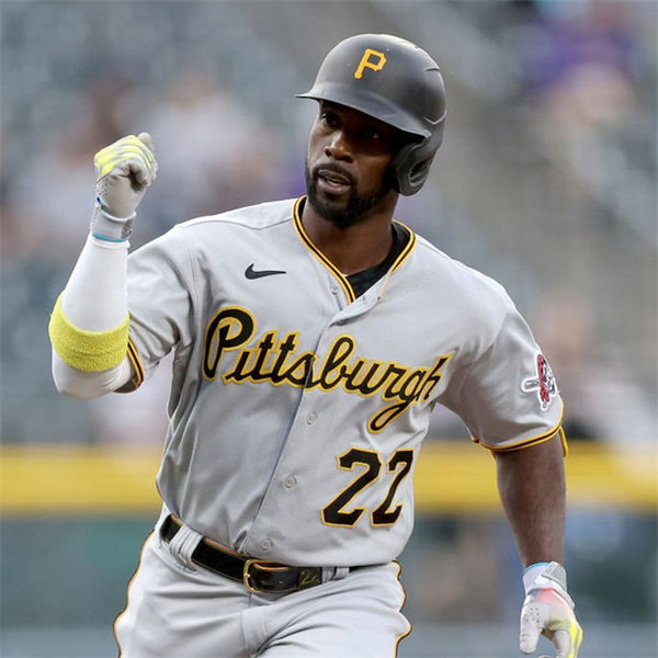 Mens Pittsburgh Pirates #22 Andrew McCutchen Nike Gray Road FlexBase Player Jersey