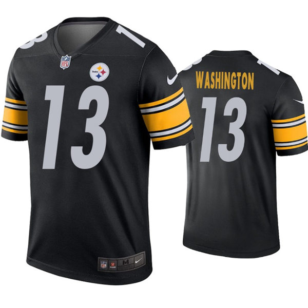 Mens Pittsburgh Steelers #13 James Washington Nike Black Vapor Limited Jersey
