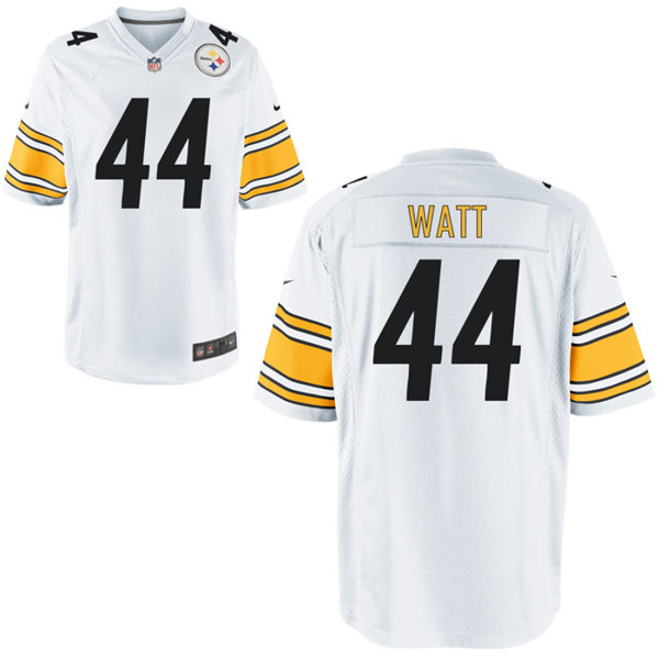 Mens Pittsburgh Steelers #44 Derek Watt Nike White Vapor Limited Jersey