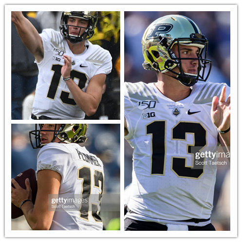 Mens Purdue Boilermakers #13 Jack Plummer Nike White College Football Game Jersey