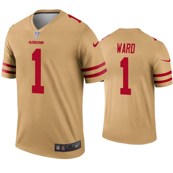 Mens San Francisco 49ers #1 Jimmie Ward Nike Gold Inverted Limited Player Jersey