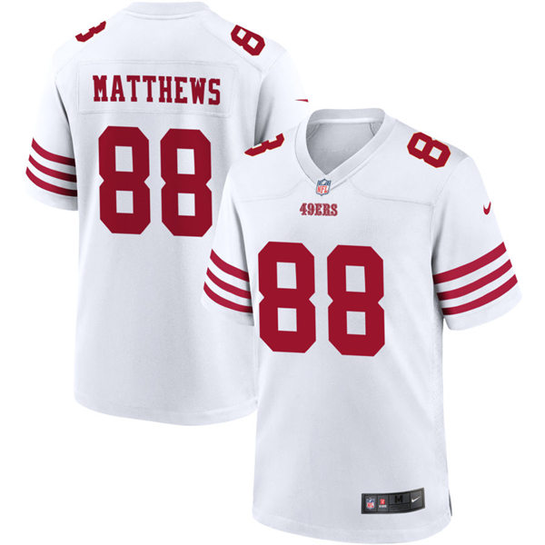 Mens San Francisco 49ers #88 Jordan Matthews Nike White Alternate Legend Vapor Limited Jersey