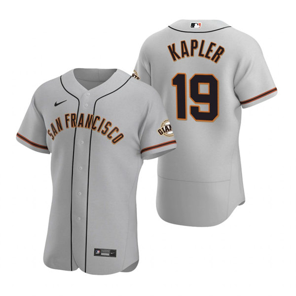 Mens San Francisco Giants Manager #19 Gabe Kapler Nike Grey Road Flexbase Player Jersey