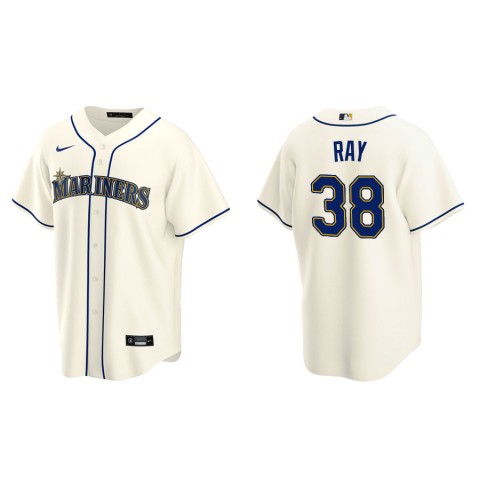 Mens Seattle Mariners #38 Robbie Ray Nike Cream Alternate Cool Base Jersey