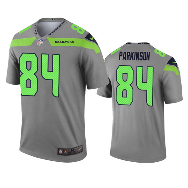 Mens Seattle Seahawks #84 Colby Parkinson Nike Grey Inverted Legend Jersey