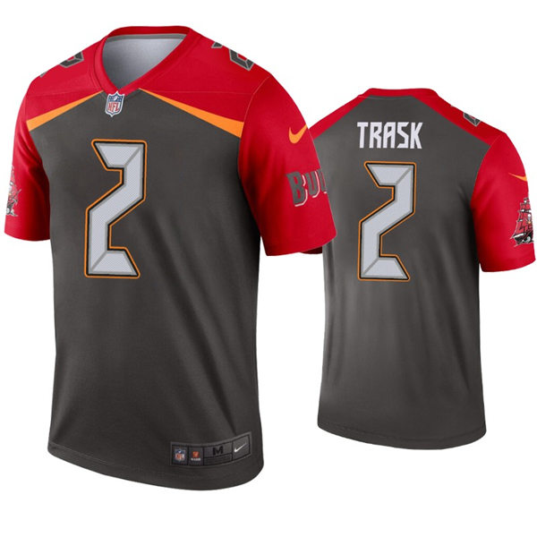 Mens Tampa Bay Buccaneers #2 Kyle Trask Nike Red Pewter Inverted Legend Jersey